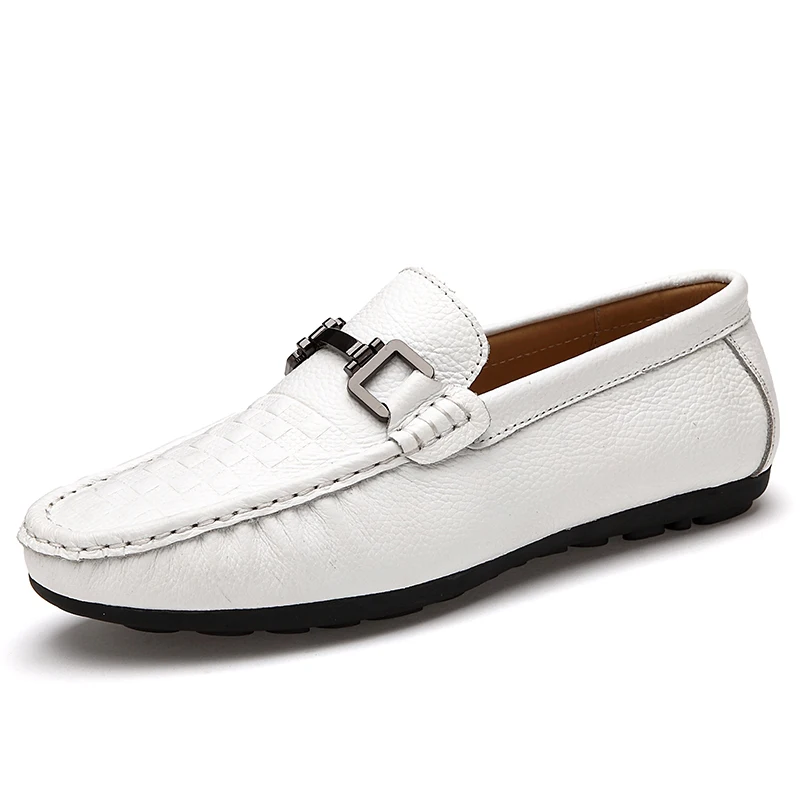 Обувь из тисненой кожи мужские лоферы дышащая мужская обувь повседневная для