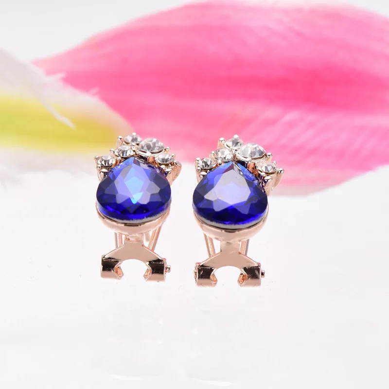 Роскошные новое поступление серьги гвоздики микро инкрустация горный хрусталь