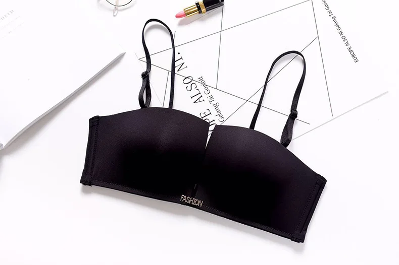 Бесшовный Бюстгальтер Push Up Bralette Глубокий V площадь чашки плюс Размеры Бюстгальтер Bralet brassier Невидимая без бретелек bh Провода ЕС и США Стиль бюстгальтер Бюстгалтер бюстгальтер лифчик нижнее б - Цвет: black