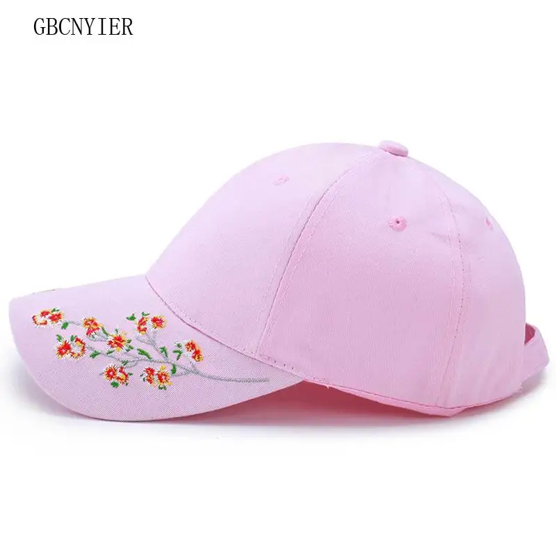 GBCNYIER Plum Embroidery Women Baseball Cap Outdoor Flower Female Sun Hat Fashion Leisure Lady Outdoor Stroll Visor
