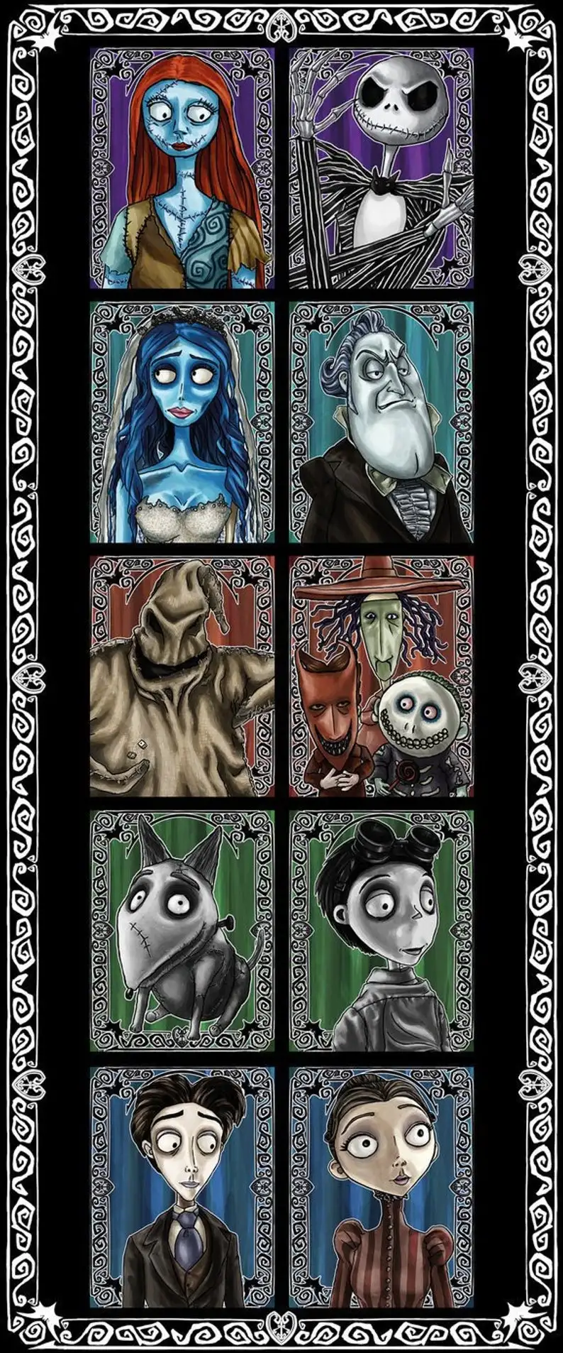 Louvisem 5D алмазная краска ing TIM BURTON персонажи Алмазная краска набор 5D алмазная вышивка краска с бриллиантами Алмазная Dotz