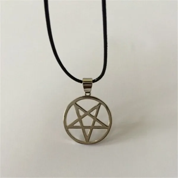 2015 Fashion Inverse Pentagram Pendant Necklace Black Deacon Kuroshitsuji Hunter Van Helsing Hell Satan | Украшения и аксессуары