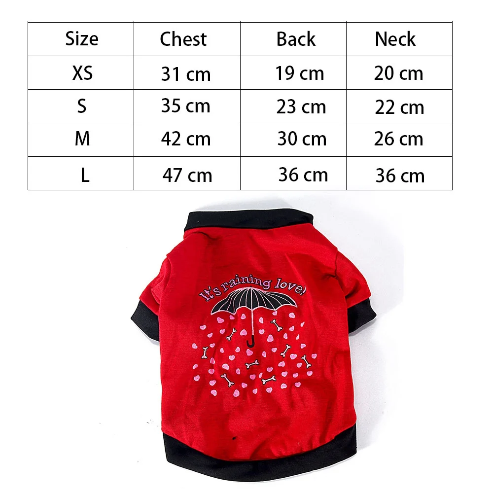 Red JHB010 Одежда для собак для маленьких собак дышащая одежда для кошек рубашка жилет для собаки Джерси Щенок Чихуахуа футболка товары для кошек милые - Цвет: Red JHB010