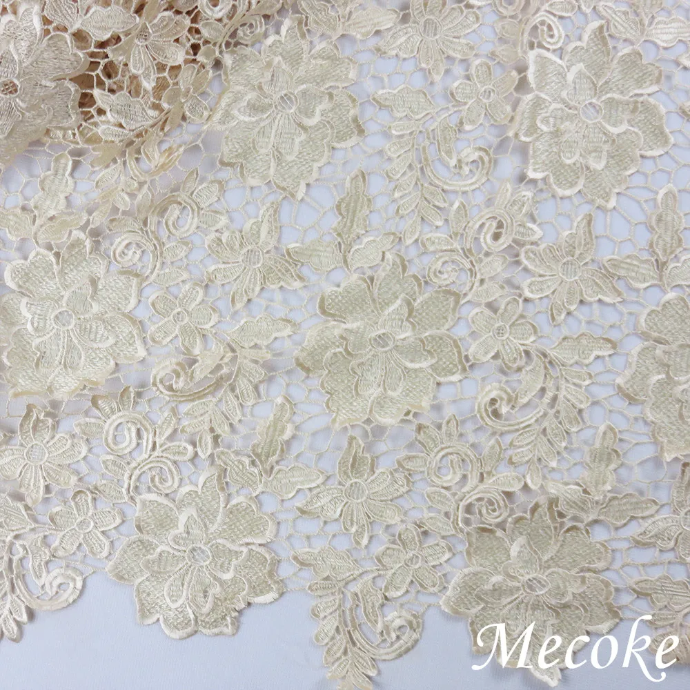 Top Selling Water soluble lace African Organza Guipure Lace Fabric For Wedding Dress Fast Delivery And High Quality French cord | Дом и сад