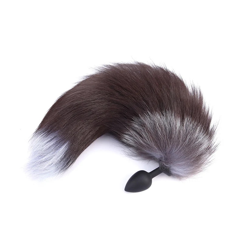10-скоростной Вибратор для взрослых силиконовая Анальная пробка лисий хвост