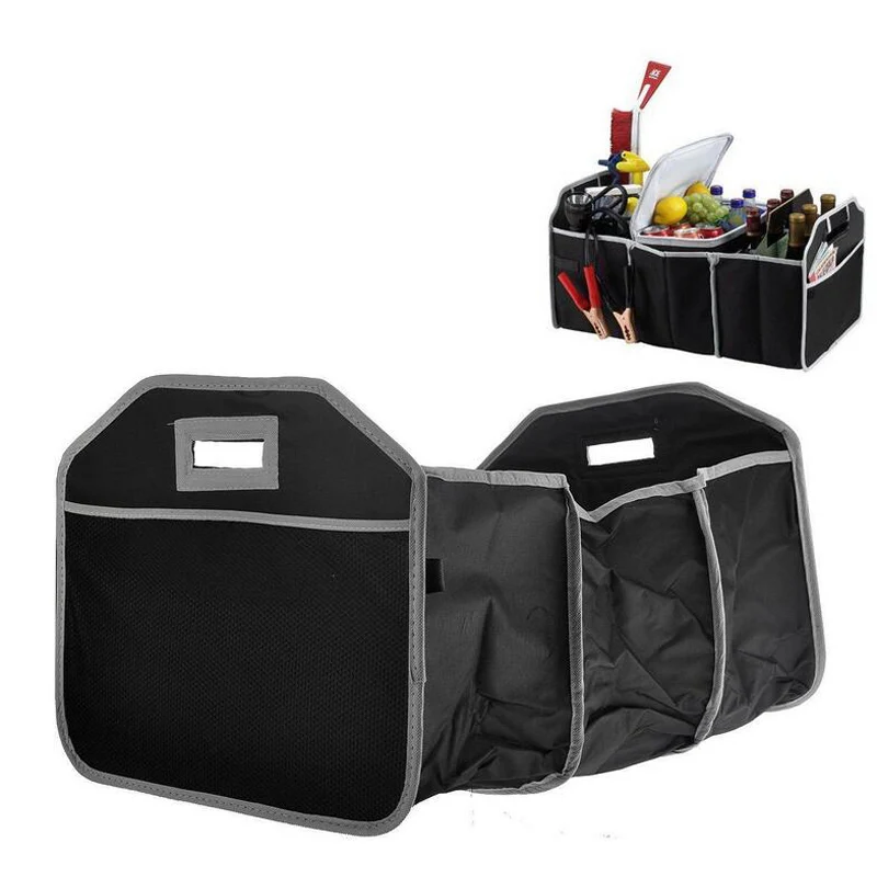 Автомобильный органайзер для багажника 3 больших секции Складная складная