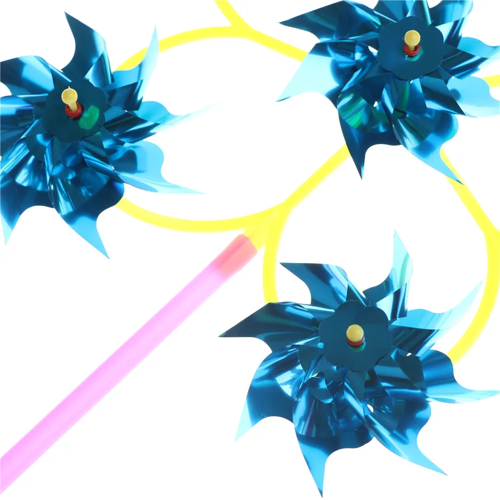 Спиннер дома дворовый садовый декор Красочные 6 Колеса Пластиковые Блестки