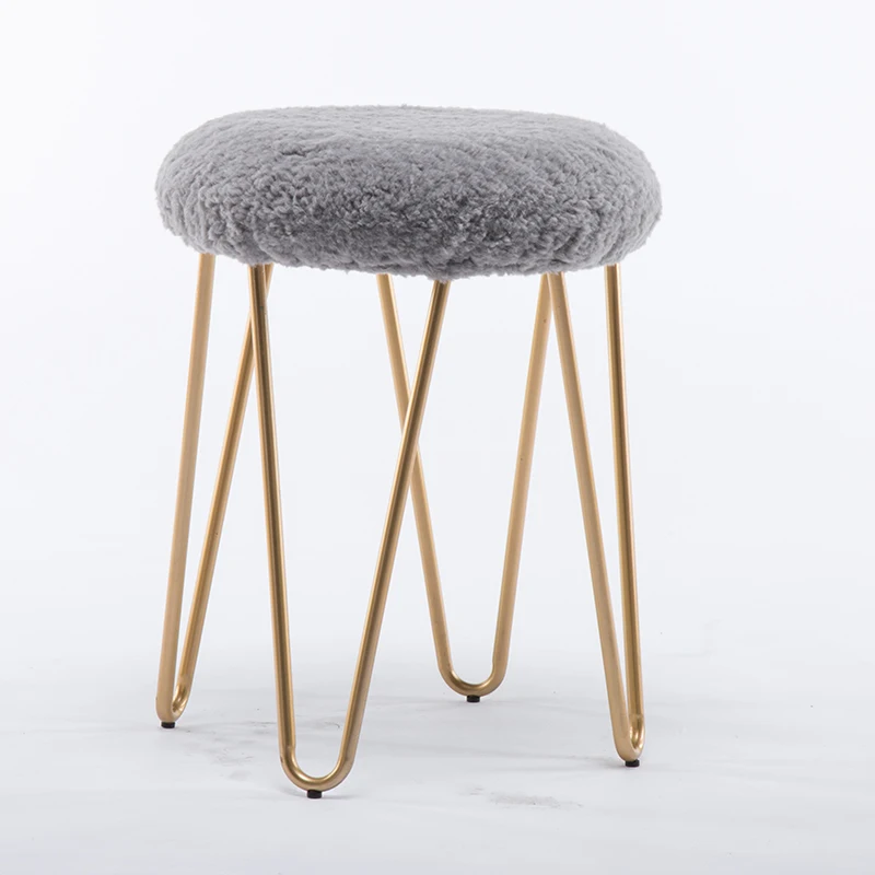 Muebles De Madera металлический Железный художественный стул для макияжа ягненка Чистка