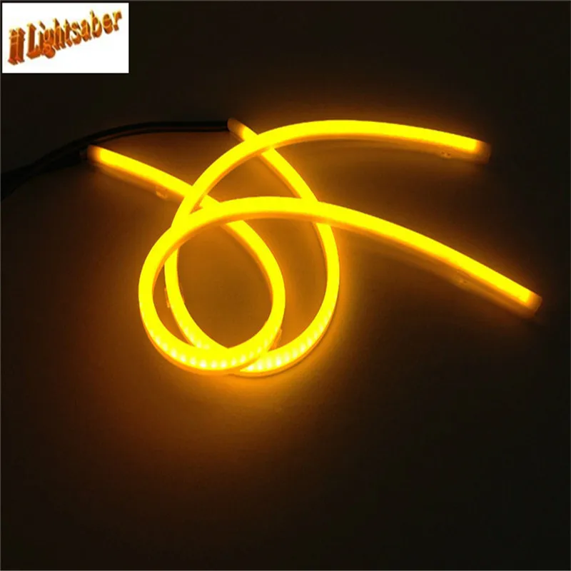 2x60 см DRL гибкий светодиодный трубка Газа Стиль автомобилей головной светильник