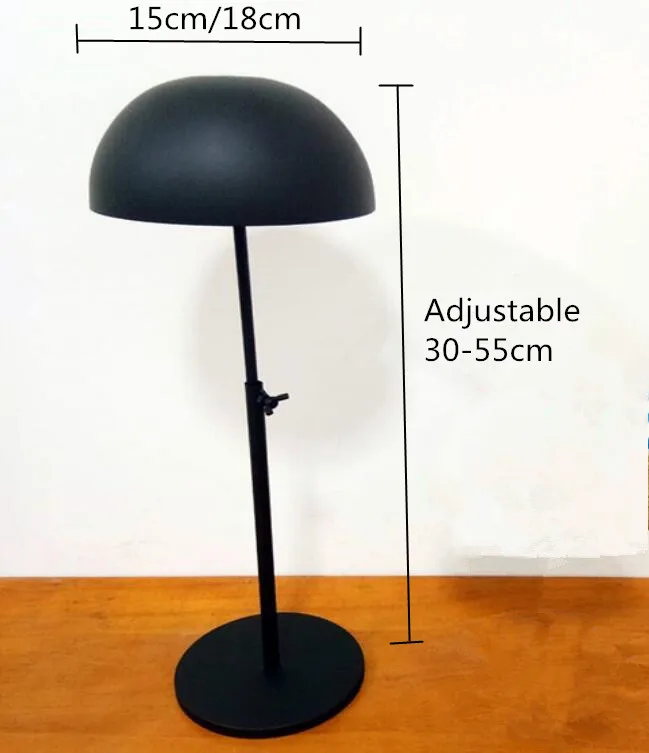 Style 1 Black Европейский стиль шляпа Дисплей Стенд Пиковая Крышка стеллаж для хранения регулируемый металлический ведро шляпа соломенная шляпа солнцезащитный козырек парик шиньон Дисплей Держатель - Цвет: Style 1 Black