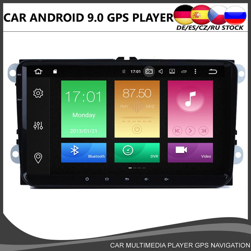 9 &quotAndroid 0 Восьмиядерный автомобильный DVD GPS плеер для VW Volkswagen JETTA POLO GOLF PASSAT радио Navi