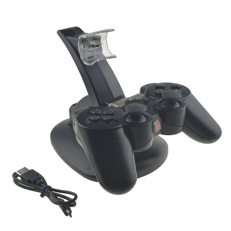 Для PlayStation3 для PS3 Двойная зарядка через USB док станция Беспроводной геймпад