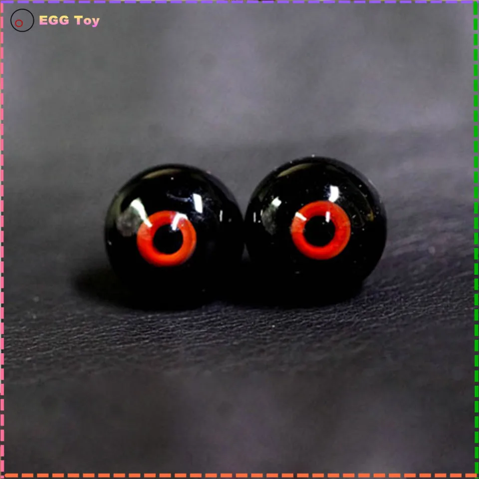 Игрушечные глаза стеклянные для кукол BJD шарик маленькая ириса 12 мм 16 18 черный