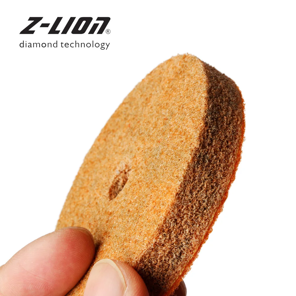 Z-LEAP 3&quot 7PCS Diamond Sponge Polishing Pad Kit 79mm Granite Marble Stone Buffing Disc Wet Use For Angle Grinder Polisher |