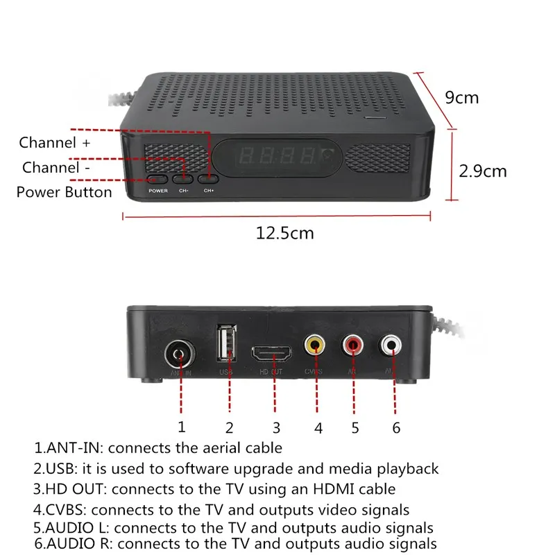 DVB T2-K3 цифровой ТВ эфирный ресивер телеприставка FTA H.264 wifi наземный ТВ приемник Поддержка одного и нескольких PLPS