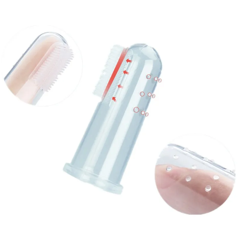 Зубная щетка для питомцев материнство Силиконовая зубная Щенок Кот палец кисти