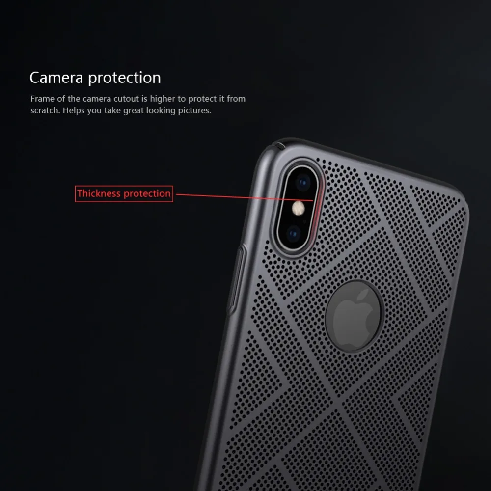 NILLKIN Air Чехол для Apple iphone XR теплорассеивающий ПК жесткий пластиковый чехол для телефона для iphone XS Max чехол для телефона house