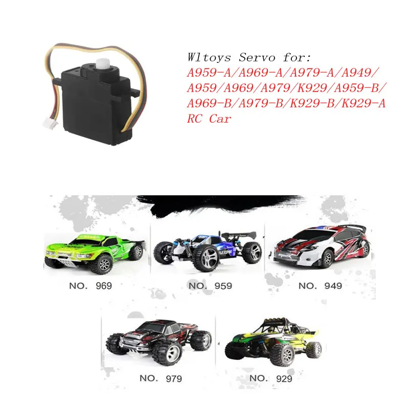 Фото Цифровой сервопривод WLtoys 17G A949, крутящий момент 4.8кг, скорость 0.12с, водонепроницаемый, ударопрочный, улучшенная версия для радиоуправляемых машин 1/18 A959 A969 A979 K929 B 18428 №2