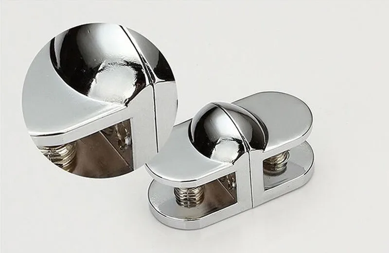 Средний блеск сплав стекла клип / зажим Многослойные полкодержатель Толщина : 8 - 10