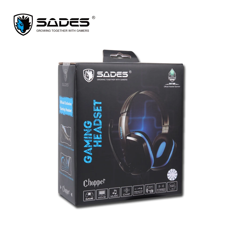 SADES Chopper стерео глубокий бас Sound Gaming Headset наушники 3 5 мм легкий | Электроника