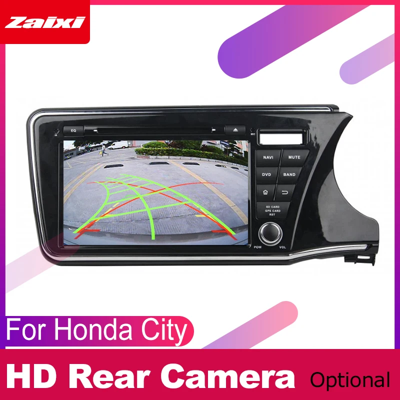 Автомобильный мультимедийный плеер ZaiXi 2 din Автомагнитола для Honda City 2014 ~ 2019 с