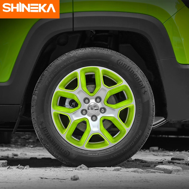 SHINEKA ABS крышка ступицы колеса автомобиля декоративная рамка наклейки для Jeep Renegade
