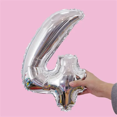Silvery 1 шт 1" /32" фигурки фольга золото и серебро Количество шар поплавок надувные шары для свадьбы День рождения украшения для детских игрушек - Цвет: Silvery
