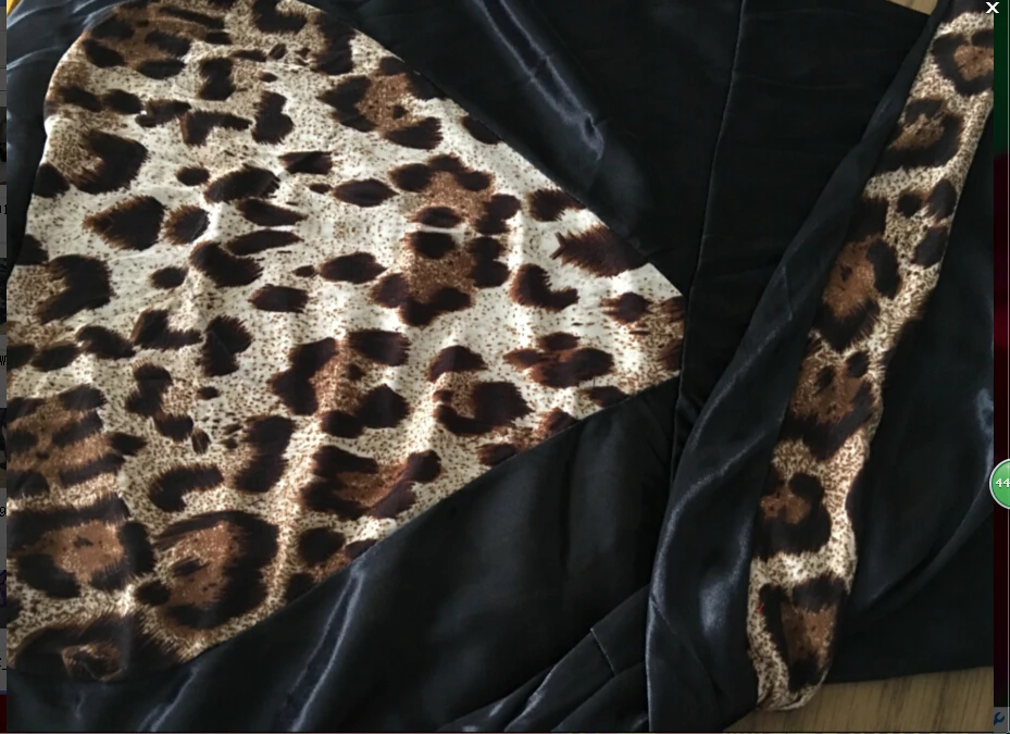 Сексуальное леопардовое женское нижнее белье размера плюс платья из сатина с