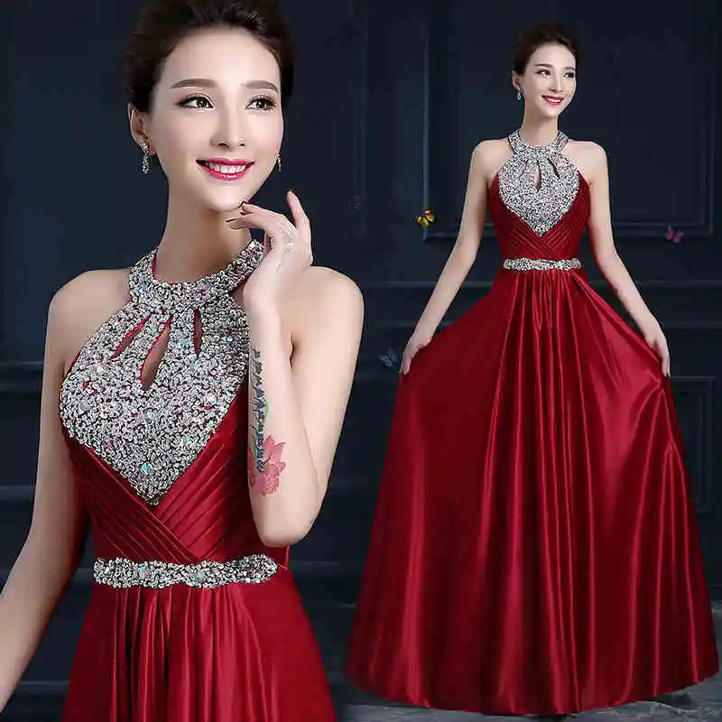 QLY150Z# Диаманте фиолетовое Красное Длинное кружевное белье вечерние платья невесты на платье невесты свадебное Вечерние платья для выпускного вечера женщин