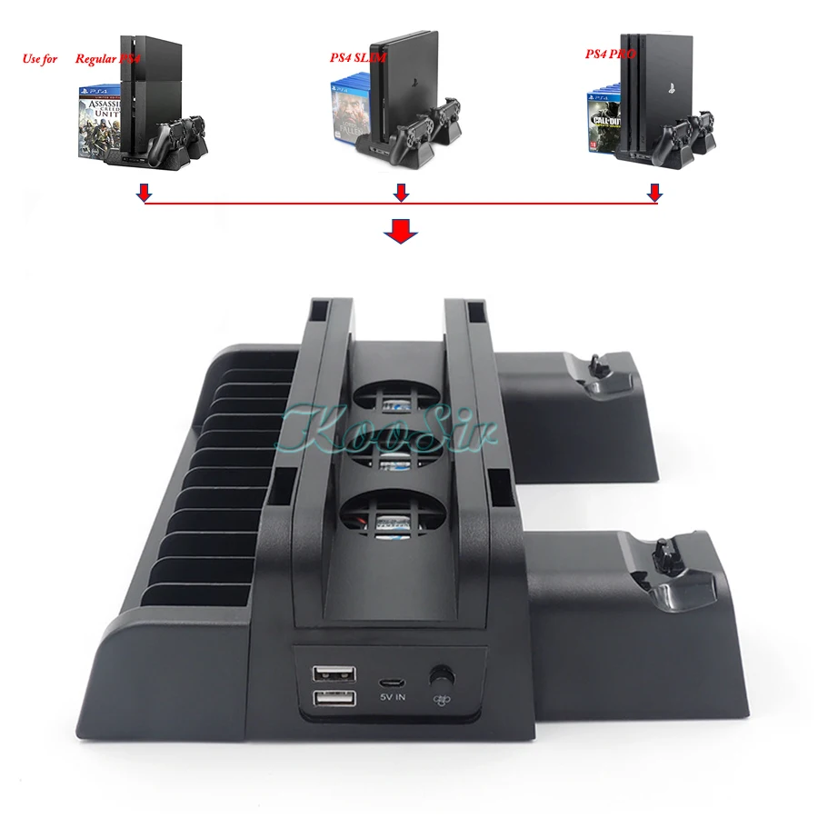 2019 новая версия PS4/SLIM/PRO охлаждающая подставка с вентилятором PS 4 зарядное