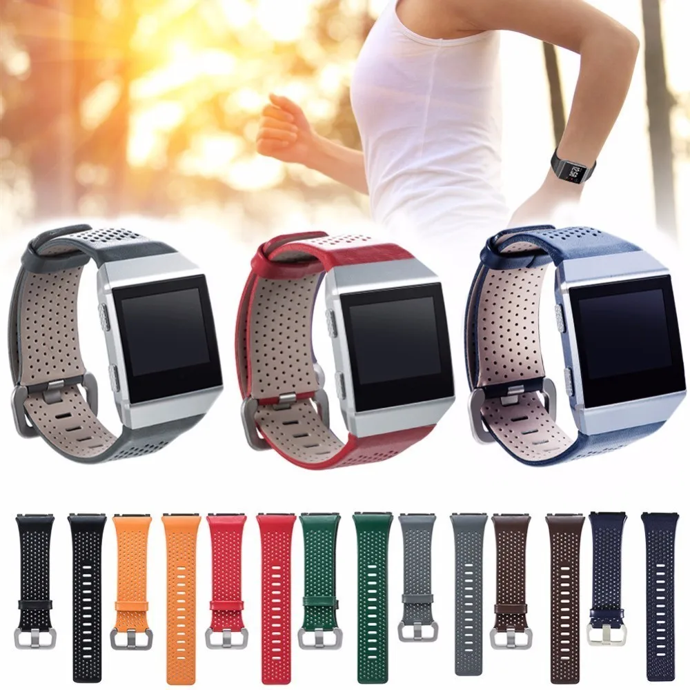 Заменить браслет группа для Fitbit ионной умный Браслет натуральная кожа замена
