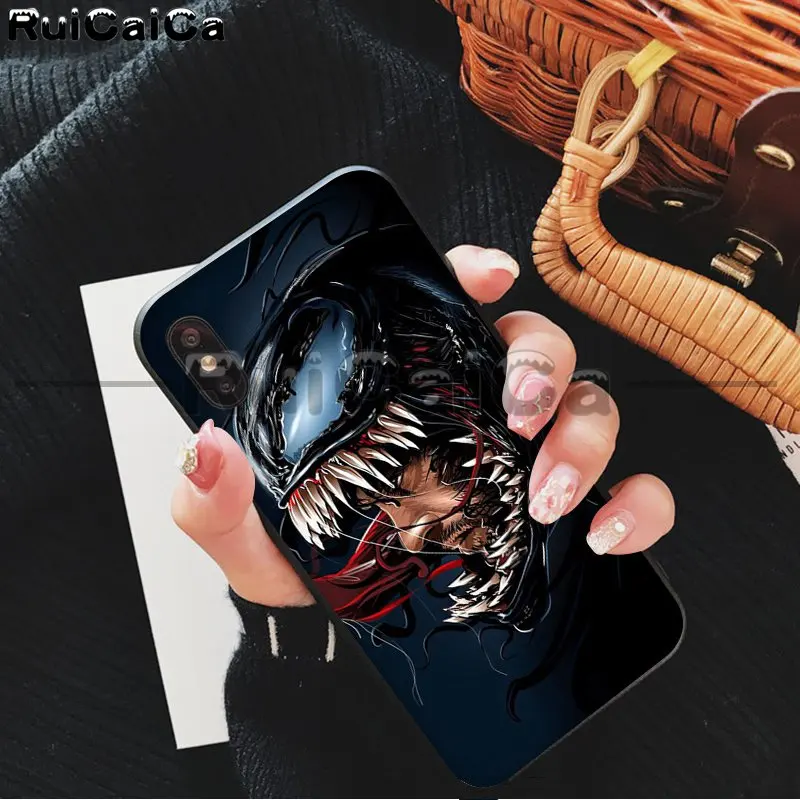 RuiCaiCa чудо-яд злодей супер герой ТПУ Мягкий силиконовый чехол для телефона чехол для iPhone 8 7 6 6S Plus 5 5S SE XR X XS MAX Shell