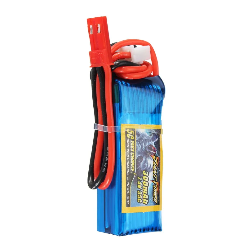 1 шт. Lipo батарея гигантская мощность 7,4 в 300 мАч 2S 35C для HCP100s T-REX 150 F3P для дистанционного управления вертолетный Липо батареи