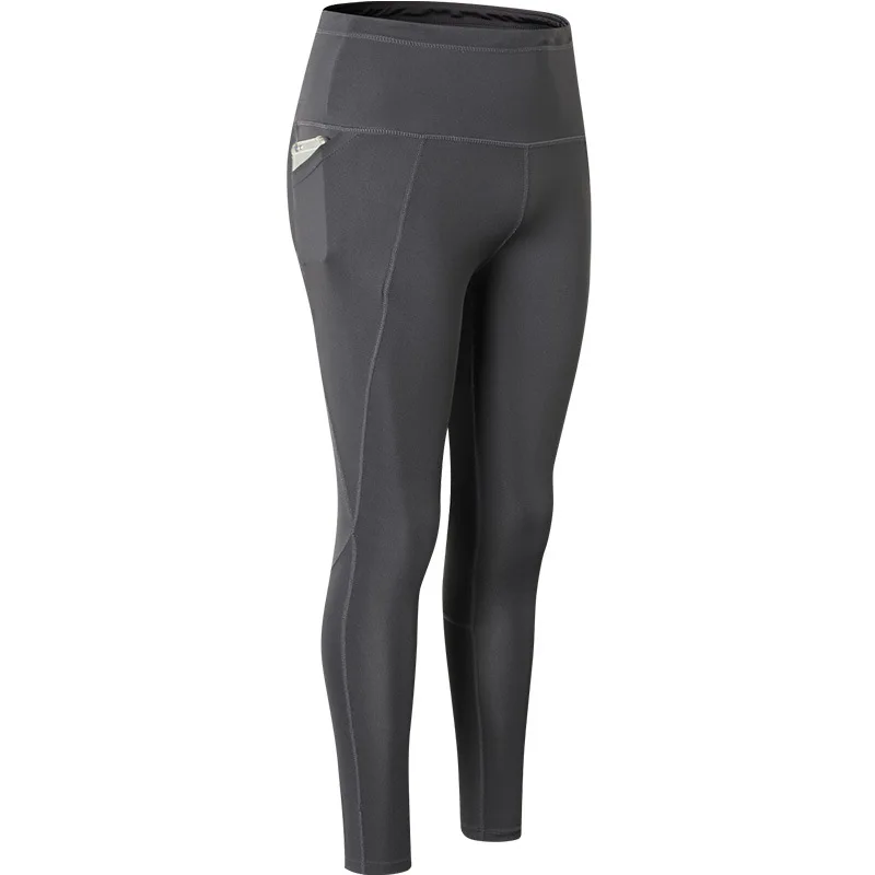 Бесшовные леггинсы с высокой талией для бега женские колготки тренировок