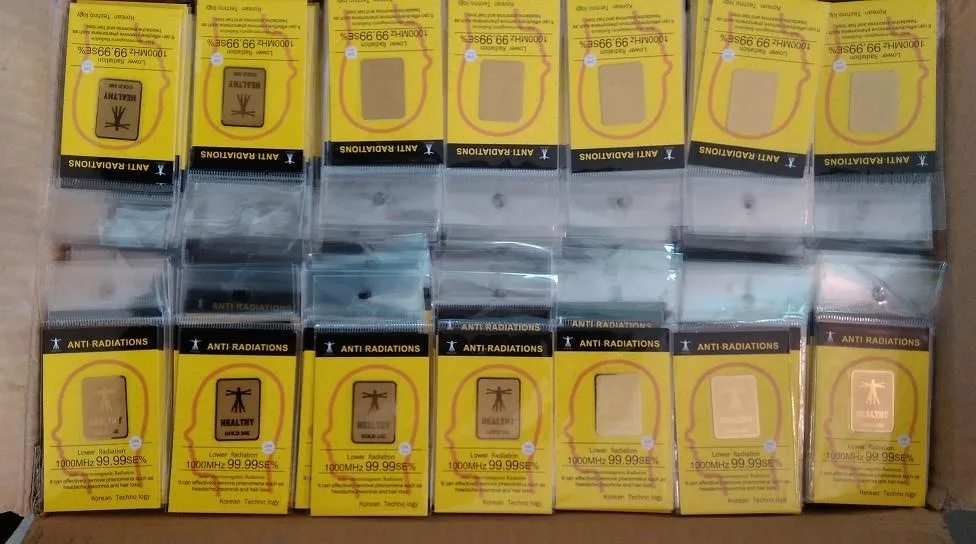 Оптовая продажа с фабрики золото анти-Радиационная наклейка на мобильный