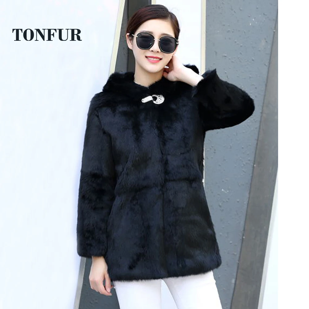 Меховым капюшоном пальто Роскошные по индивидуальному заказу на высоком каблуке