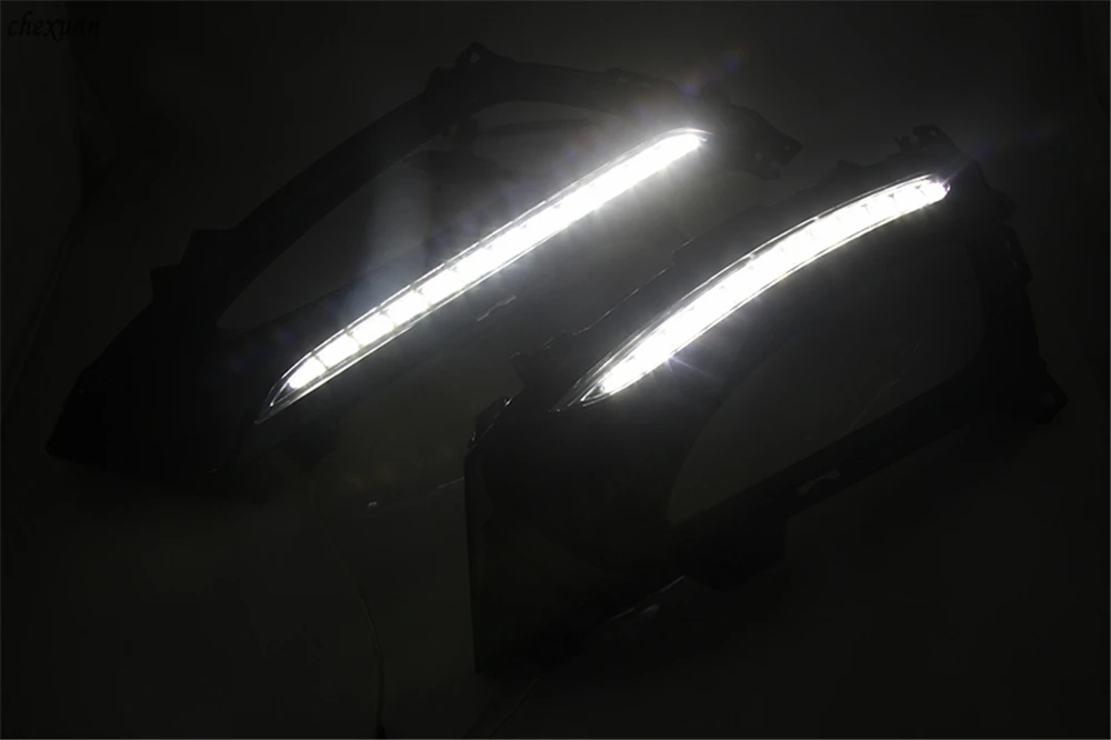 Cscsnl 1 комплект светодиодный DRL Габаритные огни 12В ABS Противотуманные огни крышка дальнего света аксессуары для KIA K5 2011 2012 2013