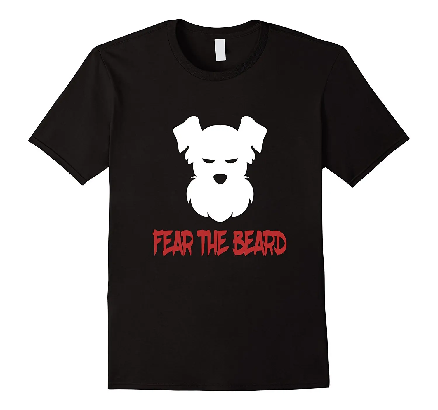 Забавная футболка с надписью FEAR THE BEARD шнауцер собака подарок для влюбленных