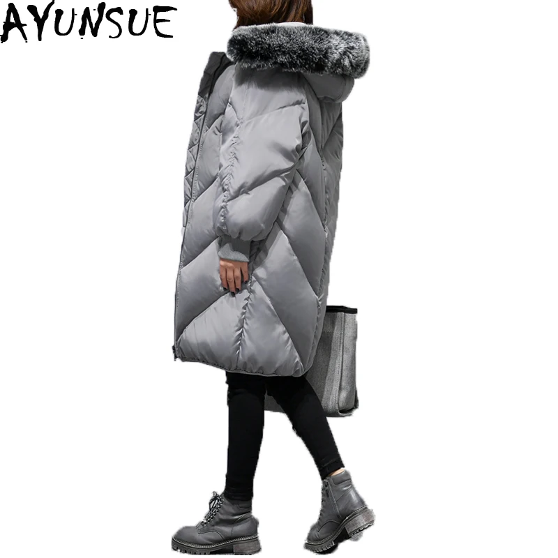 Новинка 2020 женские зимние пальто и куртки утепленное модная свободная длинная