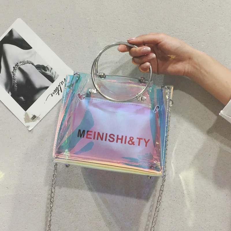 

Yuhua, 2020 новые женские сумки, трендовая сумка-мессенджер, Корейская версия женская сумка через плечо, модная композитная сумка с лазерным узо...