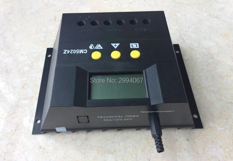 DC 12V 24V Auto Work 50A LCD Solar Regulator PV Cells Panel PWM Charger controller Charging for solar panel 1200W | Обустройство дома