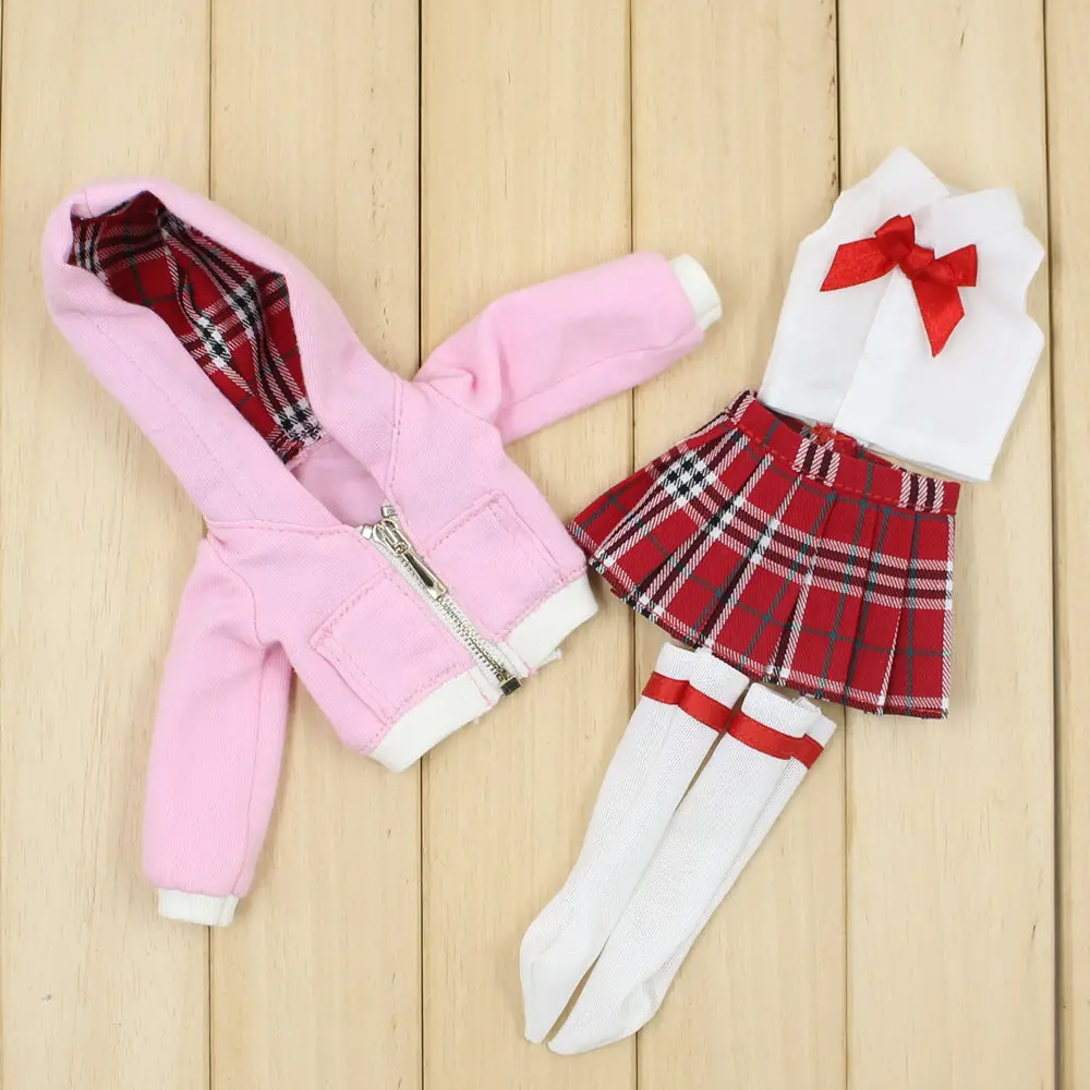 Clothes for 1/4 BJD school uniform  outfit suitable for bjd body no for ICY and blyht fashion gift
