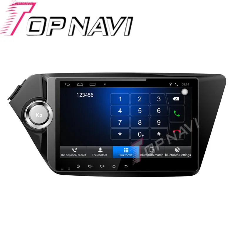 Topnavi 9 ''четырехъядерный Android 6 0 Автомобильный GPS-навигатор для KIA K2 2011 2012 Радио