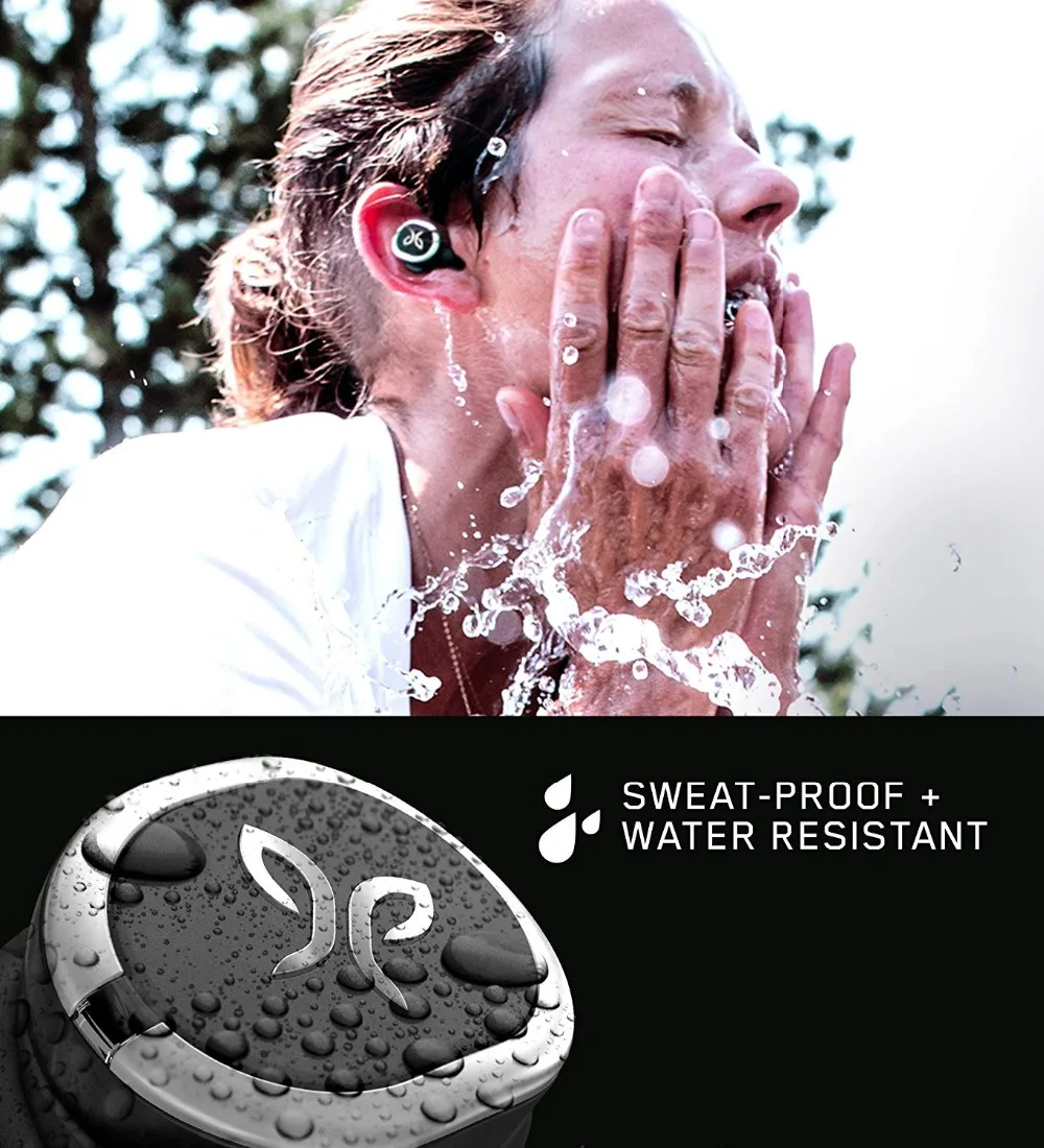 Jaybird RUN True беспроводные наушники для бега безопасные подходят защиты от пота и