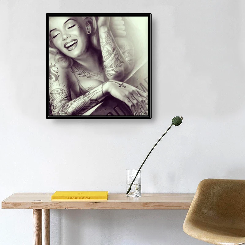 Алмазная 5D мозаика сделай сам картина из круглых страз с узором Мэрилин Монро