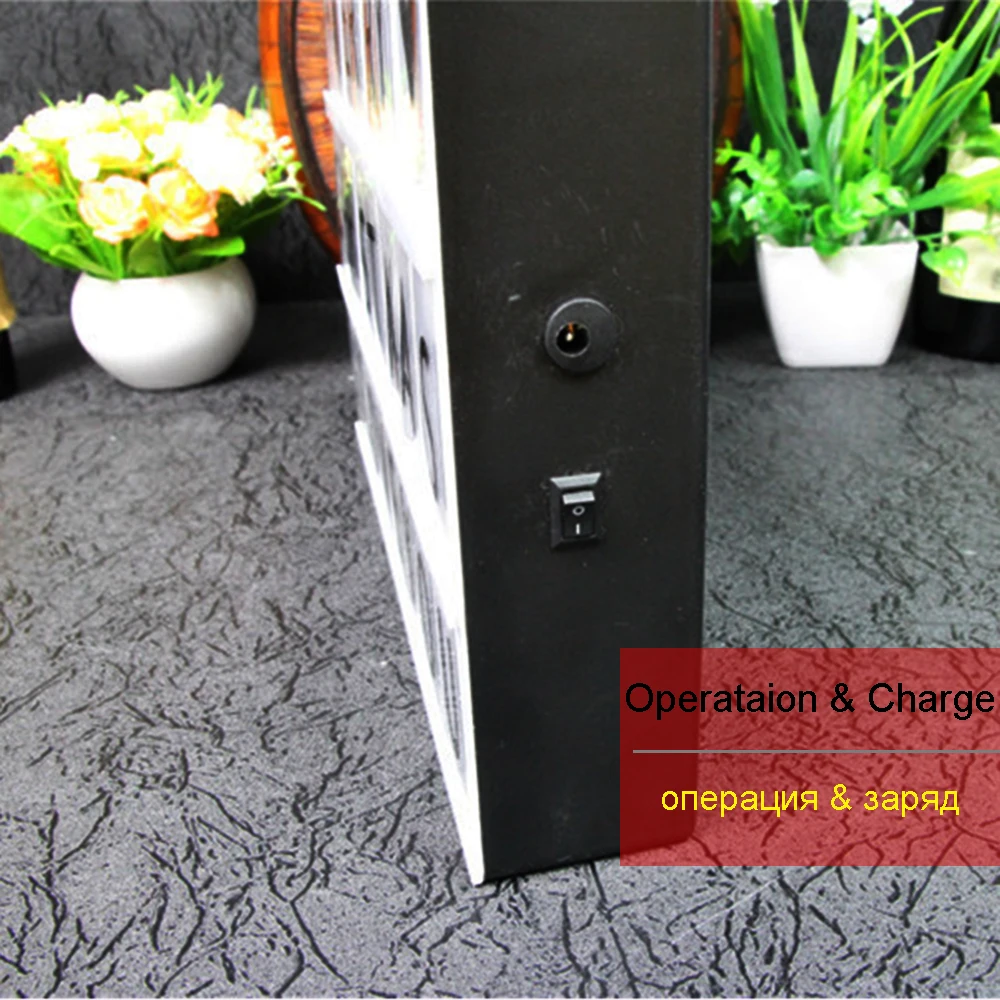 

A4LED Holiday lights 72pcs alphabet card Led porch Letter Replacement cinematic light box Rechargeable & battery operated DA