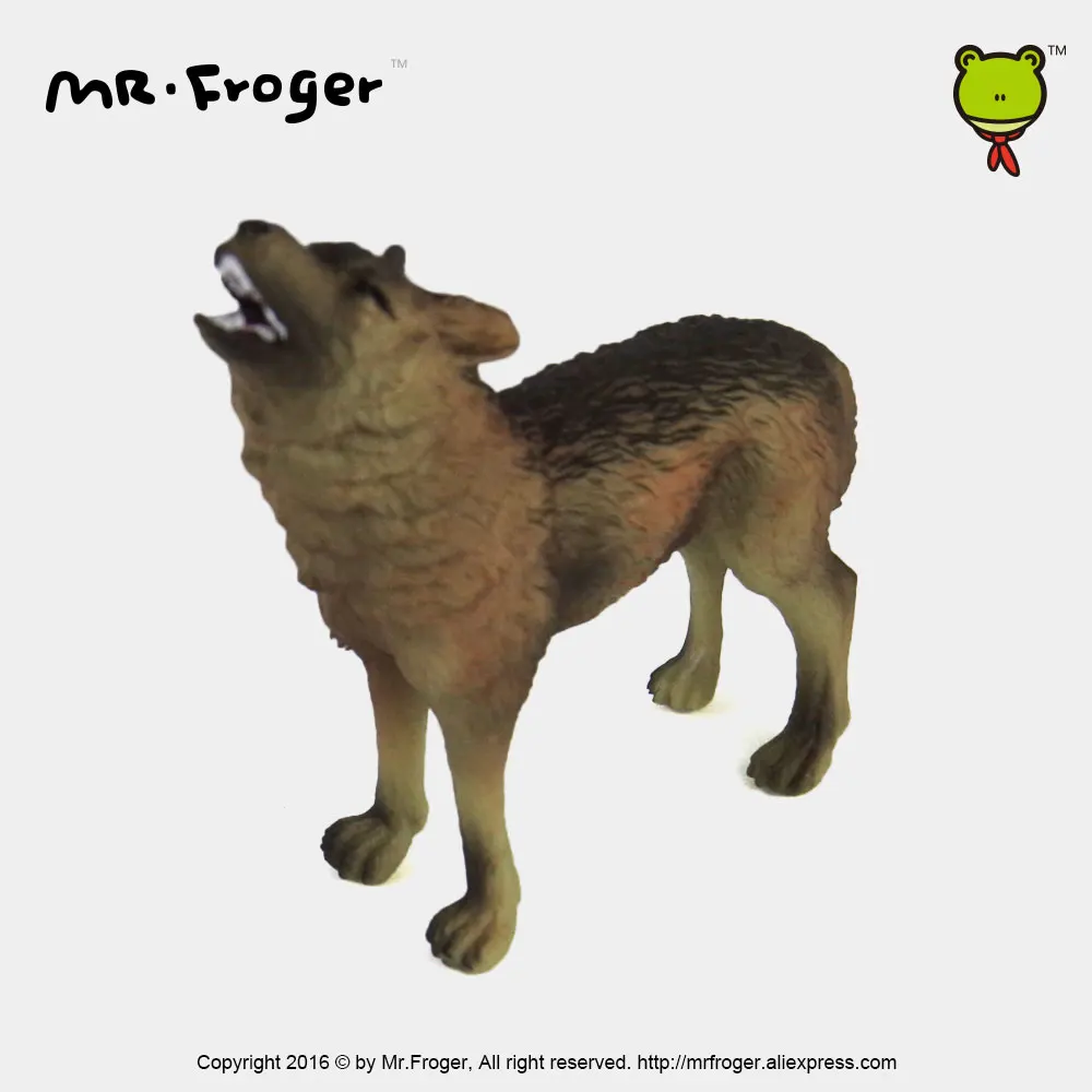 Фото Mr.Froger модель волка игрушка дикие животные набор игрушек зоопарк Моделирование Пластиковые Твердые Классические игрушки дети пластиковые м... №2