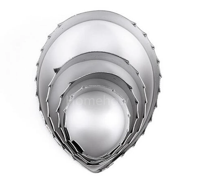 4 шт./лот набор резаков для торта в виде розовых листьев 5 6 2 см форма выпечки форме