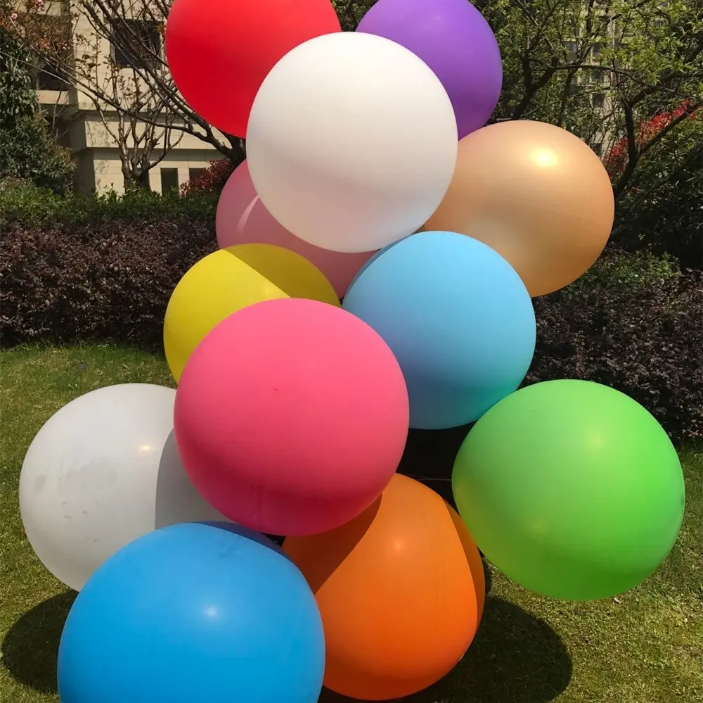 4 шт. большой шар 36 дюймов Круглая латексная гигантский воздушный для фотосессии