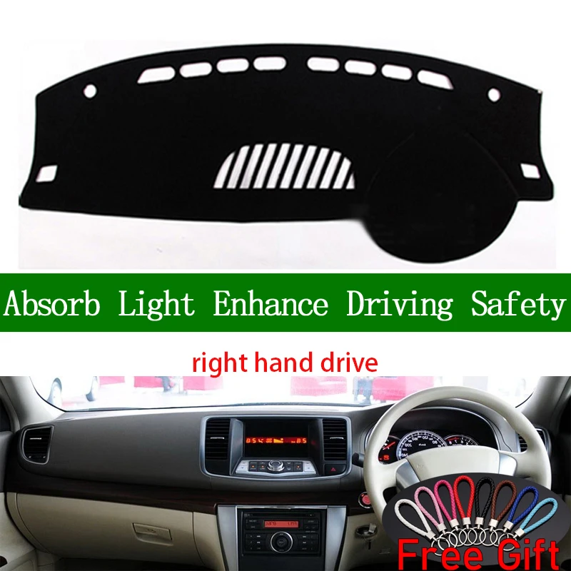 

For Nissan Teana J32 2008 2009 2010 2011 2012 Right Hand Drive Dashboard Cover Car Stickers Dash Mat Carpet Interior Accessories